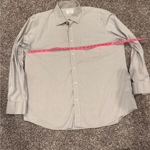 Bespoke New York Classic Fit Dress Shirt XL 17-17.5 34/35 Gray Button Up Mens